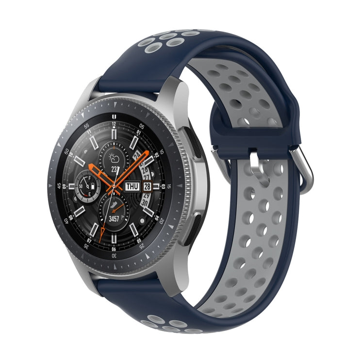 Universal Sports Two-tone Silicone Replacement Wrist Strap, For Samsung Galaxy Watch 46mm / Gear S3