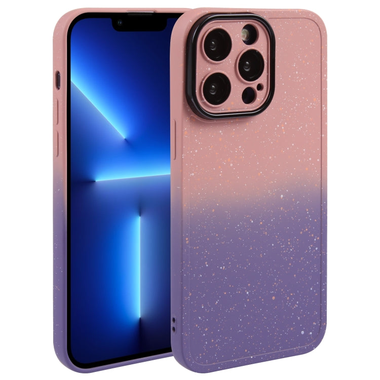Gradient Starry Silicone Phone Case with Lens Film, For iPhone 13 Pro Max, For iPhone 13 Pro, For iPhone 13, For iPhone 12