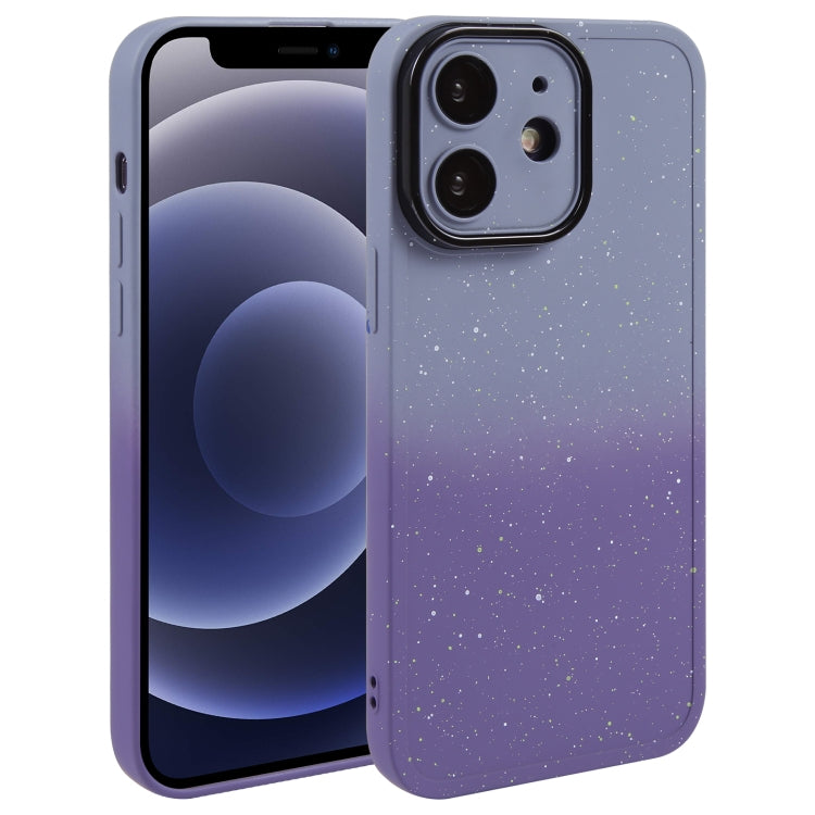 Gradient Starry Silicone Phone Case with Lens Film, For iPhone 13 Pro Max, For iPhone 13 Pro, For iPhone 13, For iPhone 12