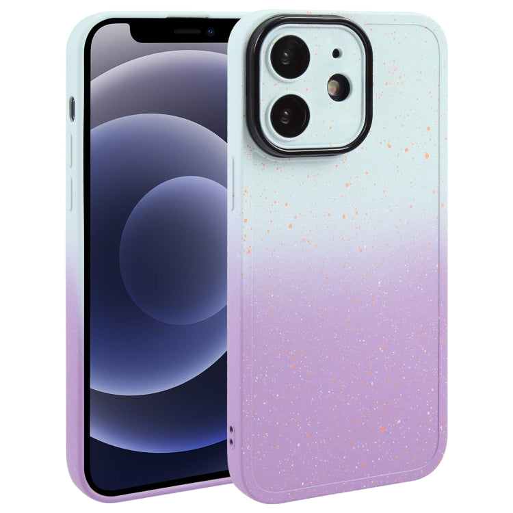 Gradient Starry Silicone Phone Case with Lens Film, For iPhone 13 Pro Max, For iPhone 13 Pro, For iPhone 13, For iPhone 12