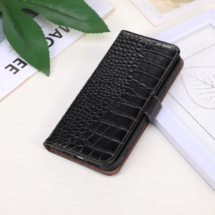 Crocodile Top Layer Cowhide Leather Phone Case, For iPhone 16 Pro, For iPhone 16 Plus, For iPhone 16, For iPhone 15 Pro Max, For iPhone 15 Pro, For iPhone 15 Plus