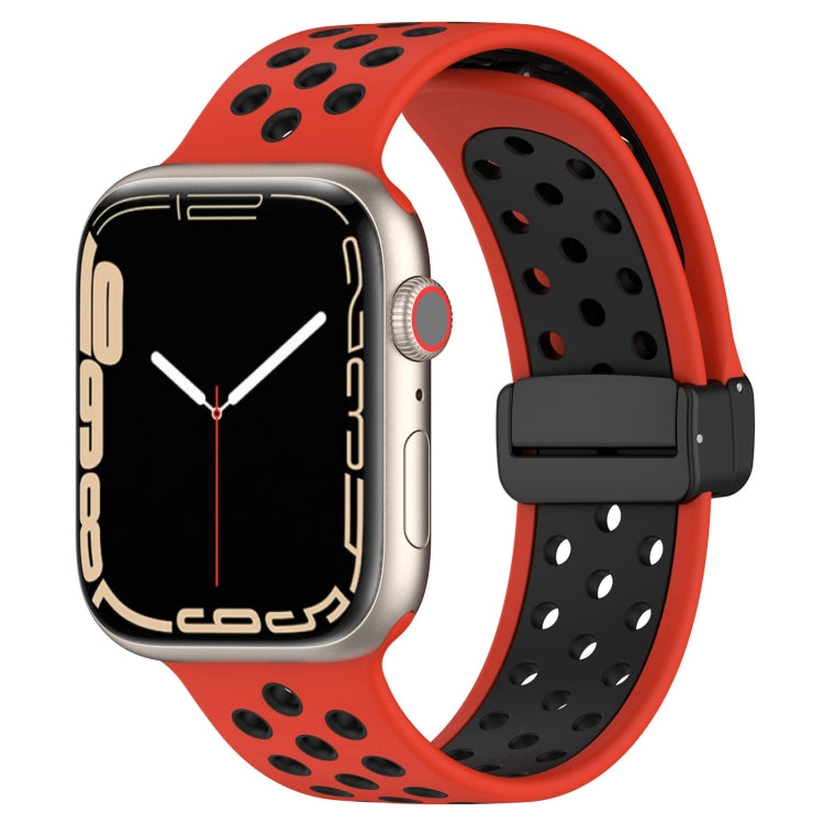 Magnetic Buckle Silicone Watch Band, For Apple Watch SE 2023 40mm