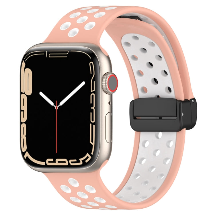 Magnetic Buckle Silicone Watch Band, For Apple Watch 7 41mm