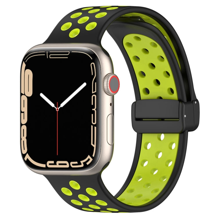 Magnetic Buckle Silicone Watch Band, For Apple Watch 7 41mm
