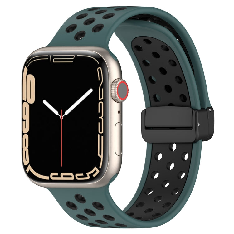 Magnetic Buckle Silicone Watch Band, For Apple Watch 5 40mm