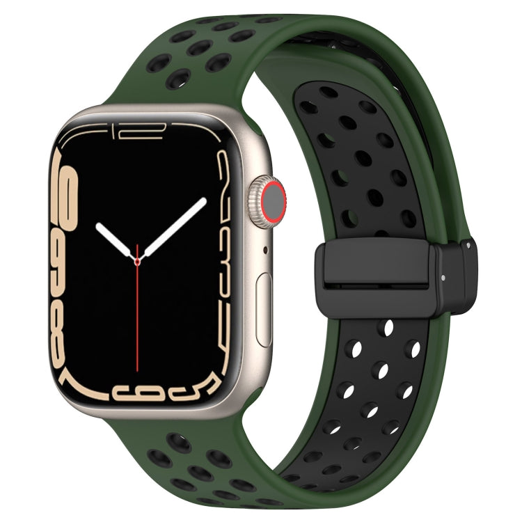 Magnetic Buckle Silicone Watch Band, For Apple Watch 5 40mm