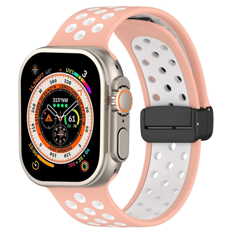 Magnetic Buckle Silicone Watch Band, For Apple Watch SE 2023 44mm