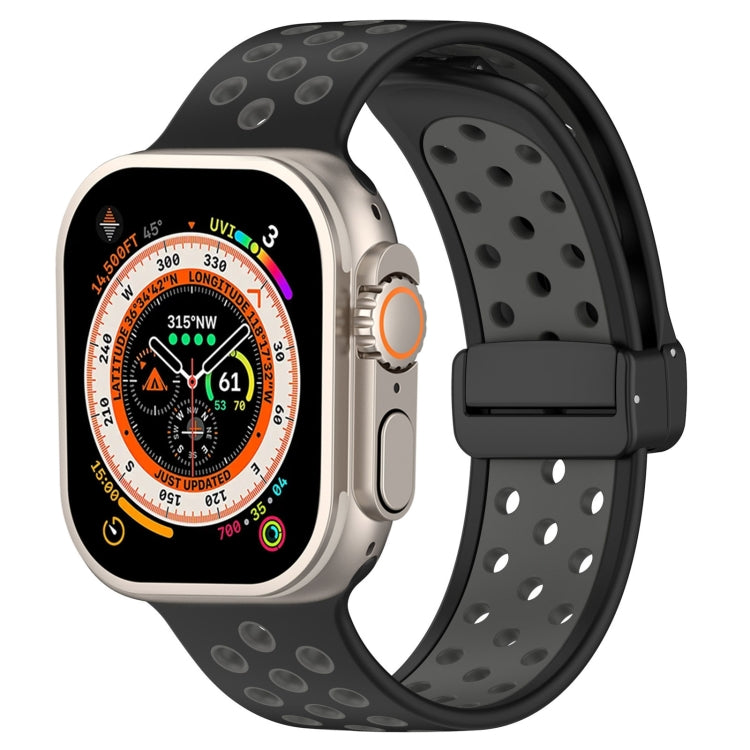 Magnetic Buckle Silicone Watch Band, For Apple Watch SE 2023 44mm