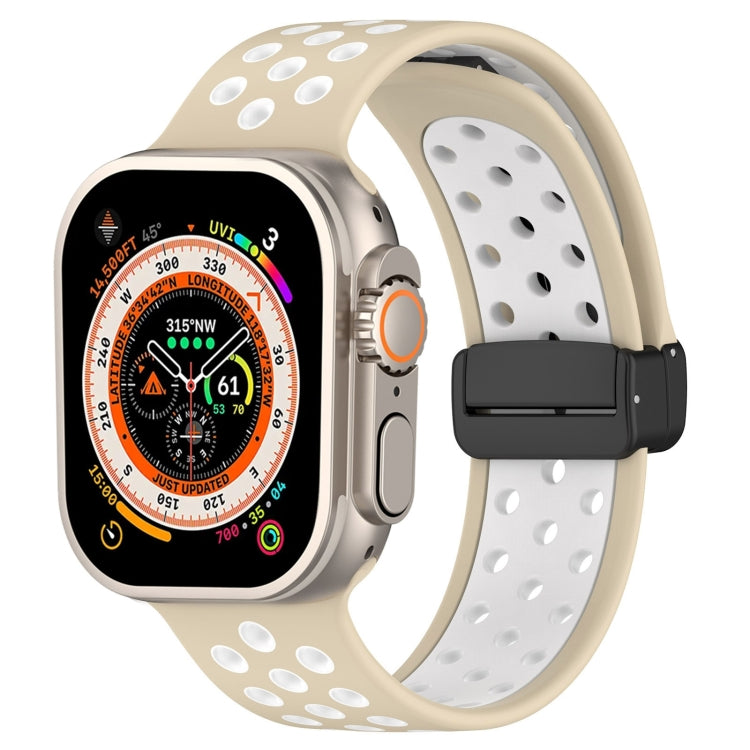 Magnetic Buckle Silicone Watch Band, For Apple Watch SE 2023 44mm
