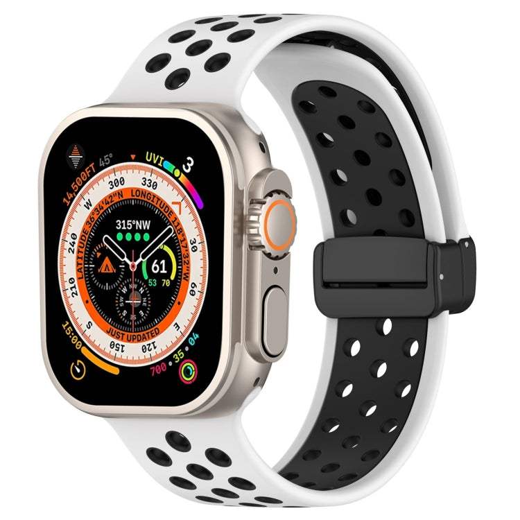 Magnetic Buckle Silicone Watch Band, For Apple Watch 8 41mm