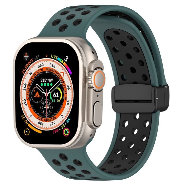 Magnetic Buckle Silicone Watch Band, For Apple Watch 8 41mm