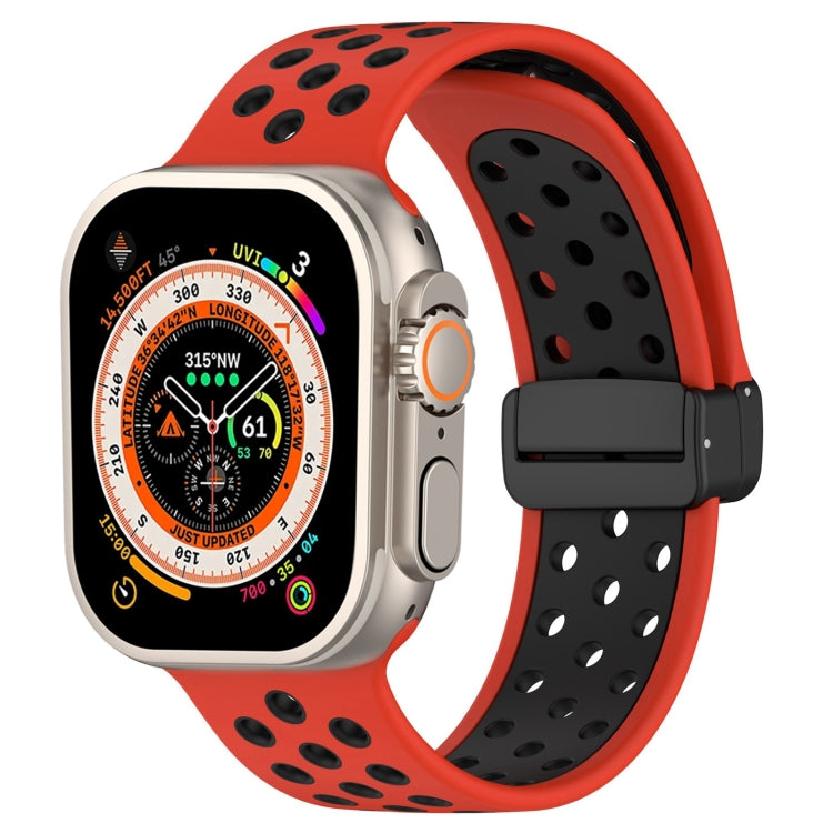 Magnetic Buckle Silicone Watch Band, For Apple Watch 8 41mm