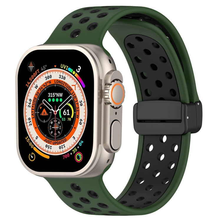 Magnetic Buckle Silicone Watch Band, For Apple Watch 8 41mm