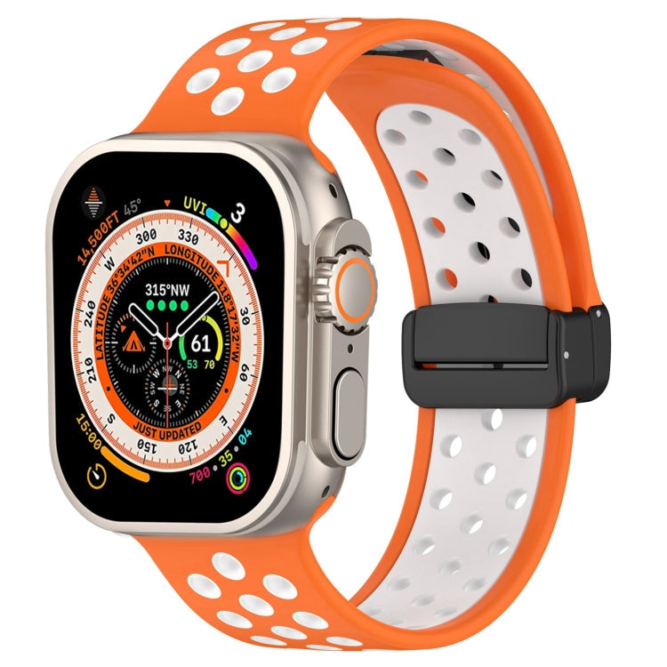 Magnetic Buckle Silicone Watch Band, For Apple Watch Series 9 41mm