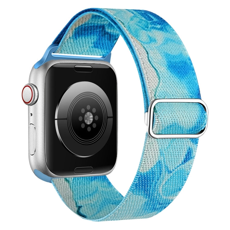 Painted Pattern Nylon Replacement Watch Band, For Apple Watch 6 44mm, For Apple Watch 5 44mm, For Apple Watch 5 40mm