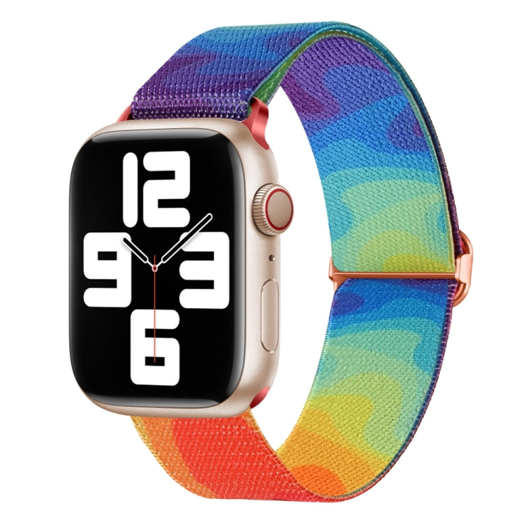 Painted Pattern Nylon Replacement Watch Band, For Apple Watch 6 44mm, For Apple Watch 5 44mm, For Apple Watch 5 40mm