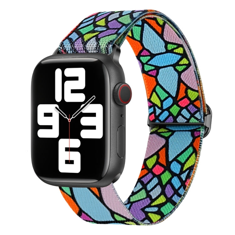 Painted Pattern Nylon Replacement Watch Band, For Apple Watch 6 44mm, For Apple Watch 5 44mm, For Apple Watch 5 40mm