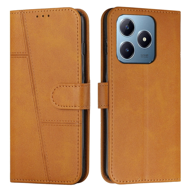 Stitching Calf Texture Buckle Leather Phone Case, For Realme 14 Pro+, For Realme 14 Pro, For Realme C75 / V60 Pro, For Realme C63