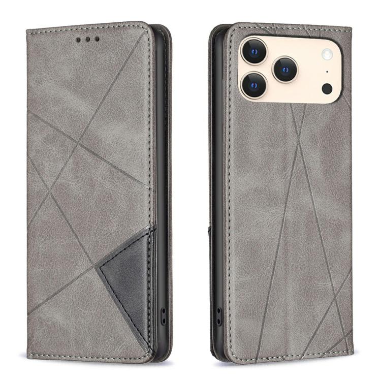 Rhombus Texture Magnetic Leather Phone Case, For iPhone 18 Pro Max/17 Pro Max, For iPhone 18 Pro/17 Pro, For iPhone 17, For iPhone 17 Air