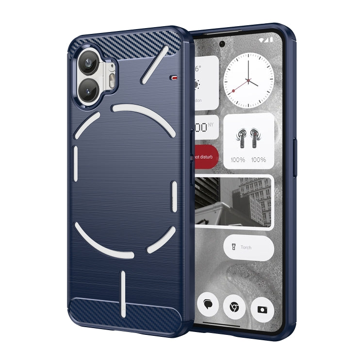 Carbon Fiber Brushed Texture TPU Phone Case, For Nothing CMF Phone 1, For Nothing Phone 2a, For Nothing Phone 2