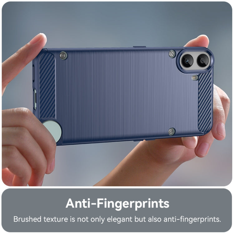 Carbon Fiber Brushed Texture TPU Phone Case, For Nothing CMF Phone 1, For Nothing Phone 2a, For Nothing Phone 2