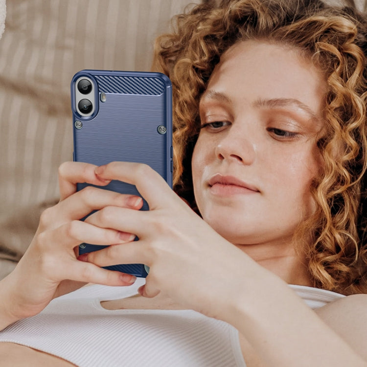 Carbon Fiber Brushed Texture TPU Phone Case, For Nothing CMF Phone 1, For Nothing Phone 2a, For Nothing Phone 2