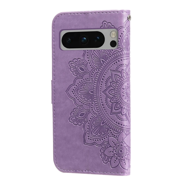 Seven-petal Flowers Embossing Leather Phone Case, For Google Pixel 8, For Google Pixel 7a, For Google Pixel 7 Pro, For Google Pixel  7