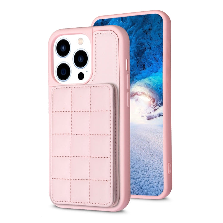 Grid Card Slot Holder Phone Case, For iPhone 14 Pro Max, For iPhone 15, For iPhone SE 2022 / SE 2020 / 8 / 7