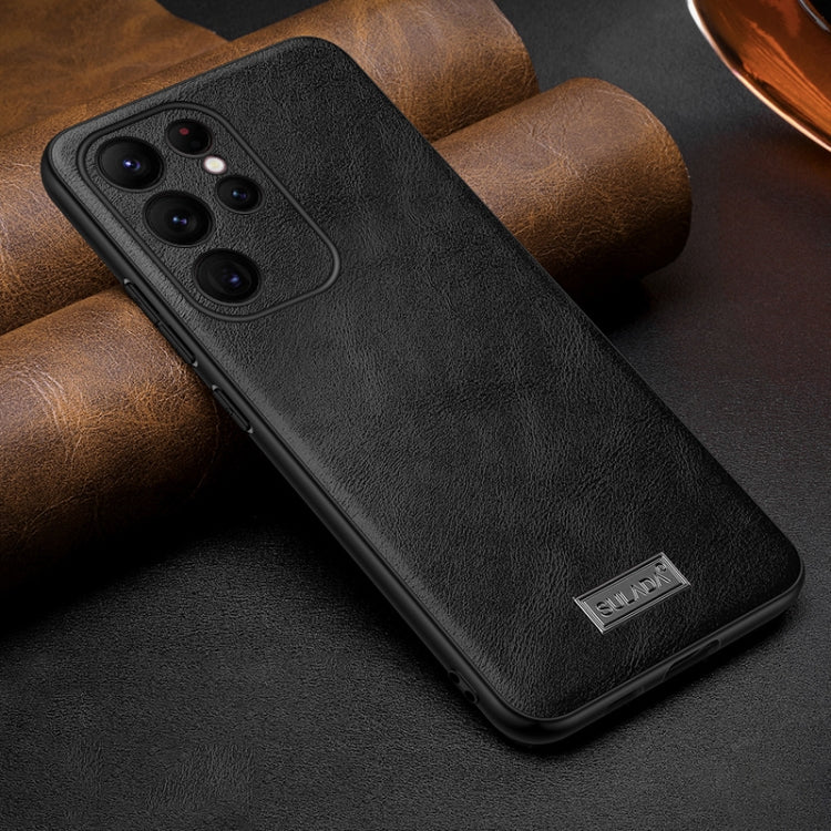 SULADA Shockproof TPU Hybrid Handmade Leather Phone Case, For Samsung Galaxy S25 5G, For Samsung Galaxy S25+ 5G, For Samsung Galaxy S25 Ultra 5G, For Samsung Galaxy S24 Ultra 5G