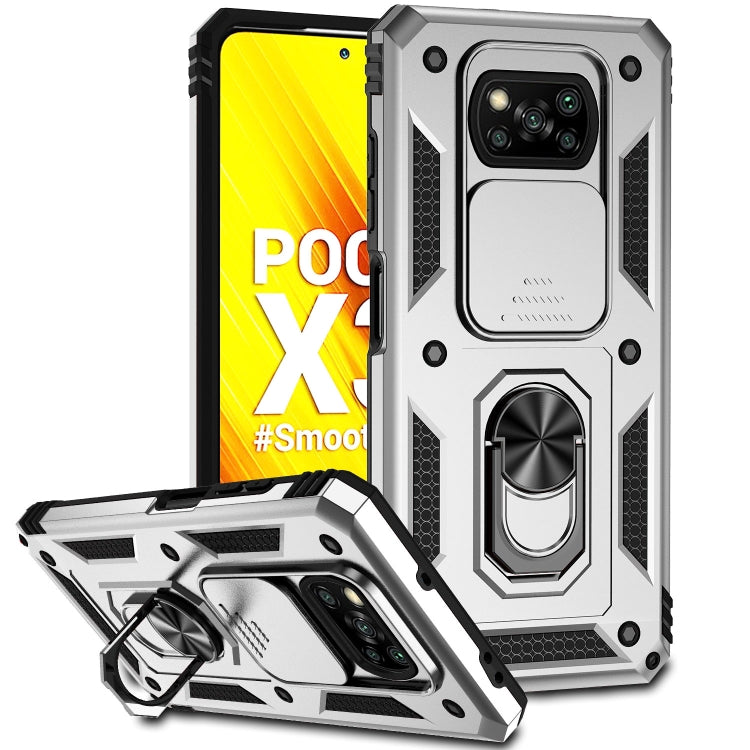 Sliding Camshield Holder Phone Case, For Xiaomi Redmi Note 10 Pro, For Xiaomi Redmi Note 10, For Xiaomi Poco X3