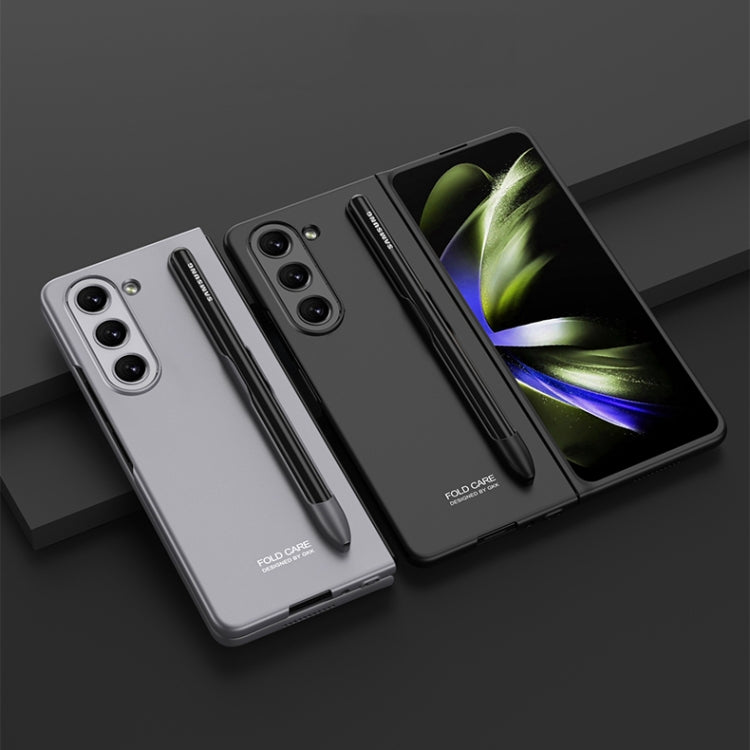 GKK Ultra-thin Full Coverage Phone Flip Case with Pen Slot, For Samsung Galaxy Z Fold5