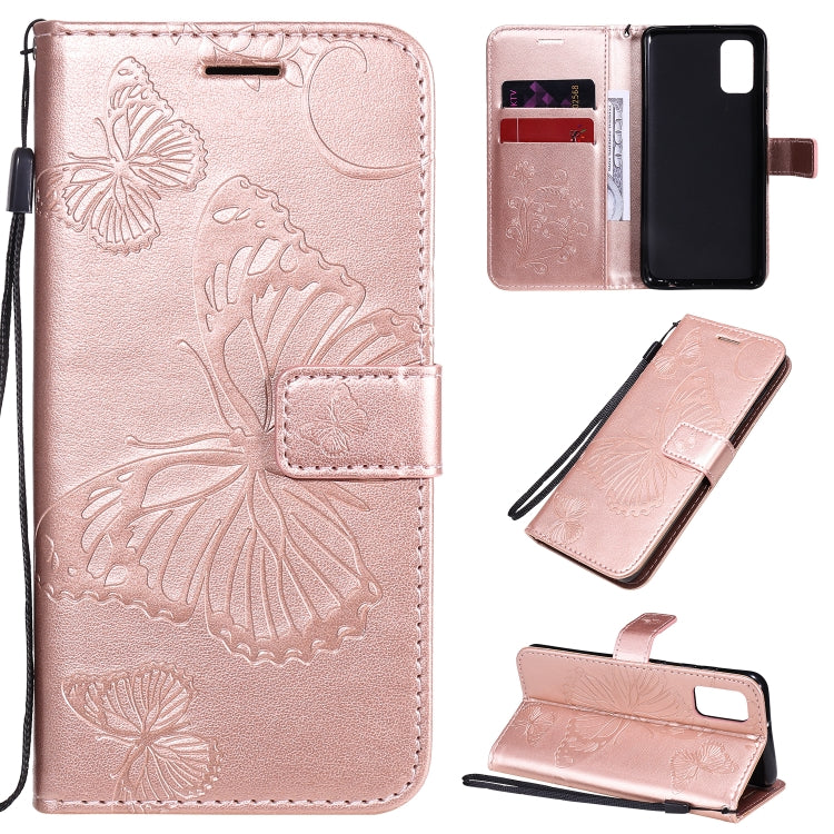 3D Butterflies Embossing Pattern Horizontal Flip Leather Case with Holder & Card Slot & Wallet, For Samsung Galaxy A41, For Samsung Galaxy A51 5G, For Samsung Galaxy A71 5G