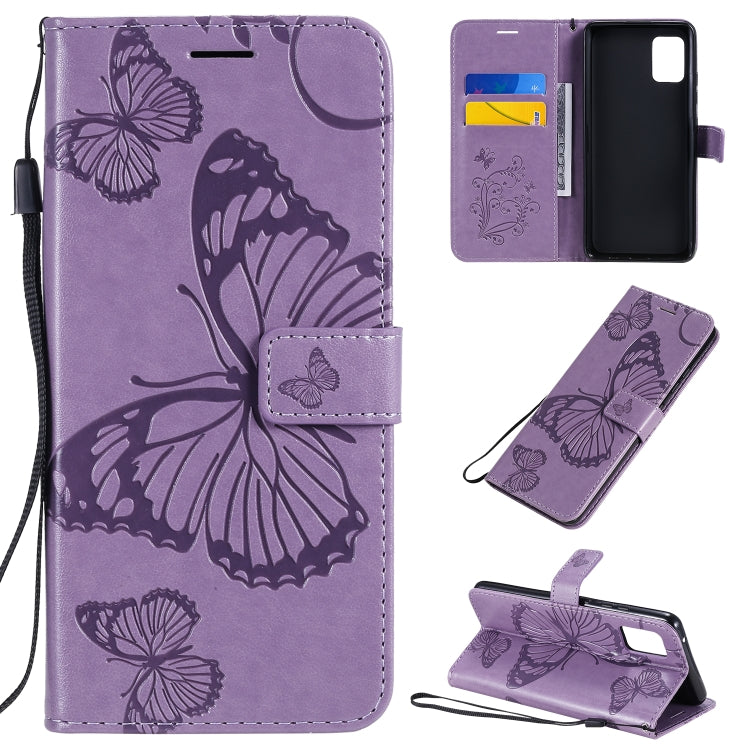 3D Butterflies Embossing Pattern Horizontal Flip Leather Case with Holder & Card Slot & Wallet, For Samsung Galaxy A41, For Samsung Galaxy A51 5G, For Samsung Galaxy A71 5G