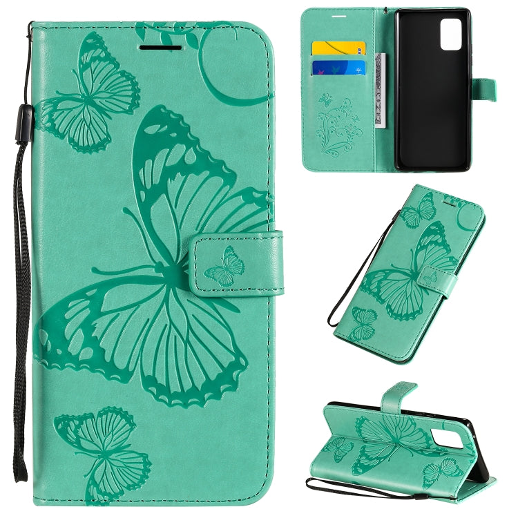 3D Butterflies Embossing Pattern Horizontal Flip Leather Case with Holder & Card Slot & Wallet, For Samsung Galaxy A41, For Samsung Galaxy A51 5G, For Samsung Galaxy A71 5G
