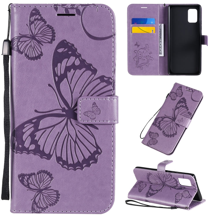 3D Butterflies Embossing Pattern Horizontal Flip Leather Case with Holder & Card Slot & Wallet, For Samsung Galaxy A41, For Samsung Galaxy A51 5G, For Samsung Galaxy A71 5G