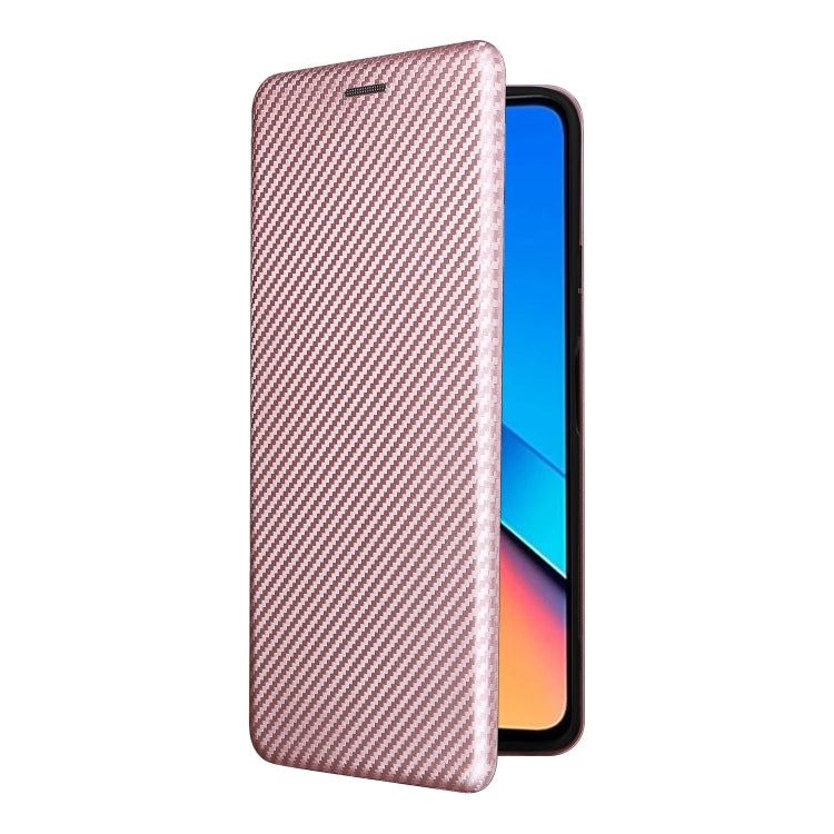 Carbon Fiber Texture Flip Leather Phone Case, For Xiaomi Redmi 12 4G