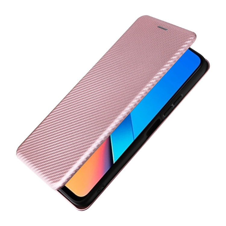 Carbon Fiber Texture Flip Leather Phone Case, For Xiaomi Redmi 12 4G