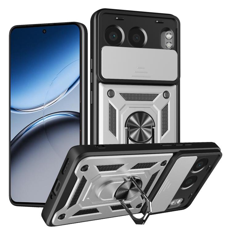 Sliding Camera Cover Design TPU+PC Phone Case, For OnePlus Nord CE4 Lite India, For OnePlus Nord CE4 Lite, For OnePlus Nord CE4 5G Global