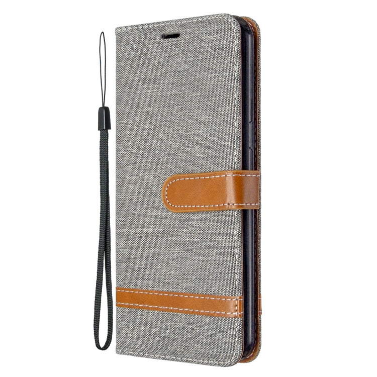 Color Matching Denim Texture Horizontal Flip Leather Case with Holder & Card Slots & Wallet & Lanyard, For LG K51, For Sony Xperia L4