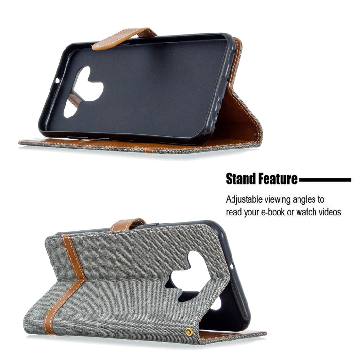 Color Matching Denim Texture Horizontal Flip Leather Case with Holder & Card Slots & Wallet & Lanyard, For LG K51, For Sony Xperia L4