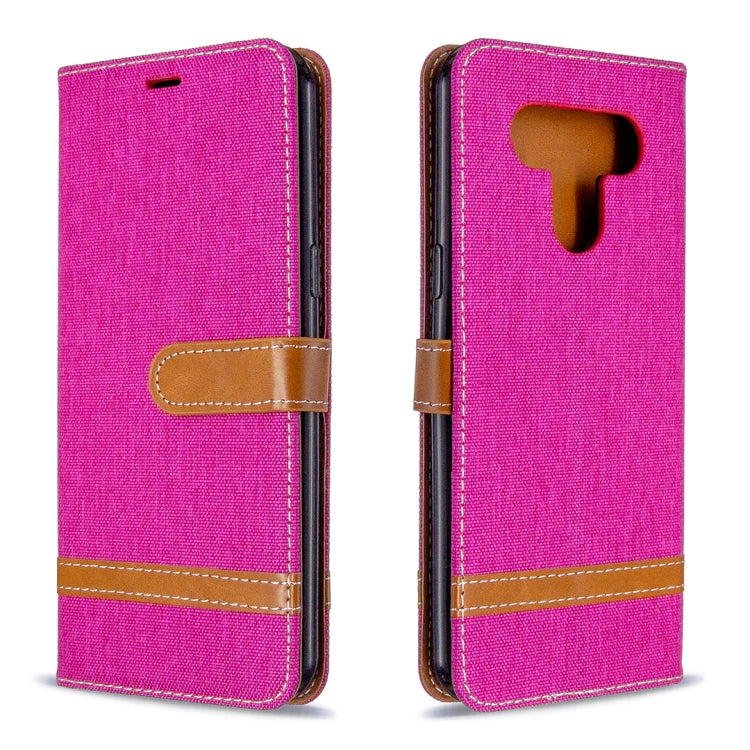 Color Matching Denim Texture Horizontal Flip Leather Case with Holder & Card Slots & Wallet & Lanyard, For LG K51, For Sony Xperia L4