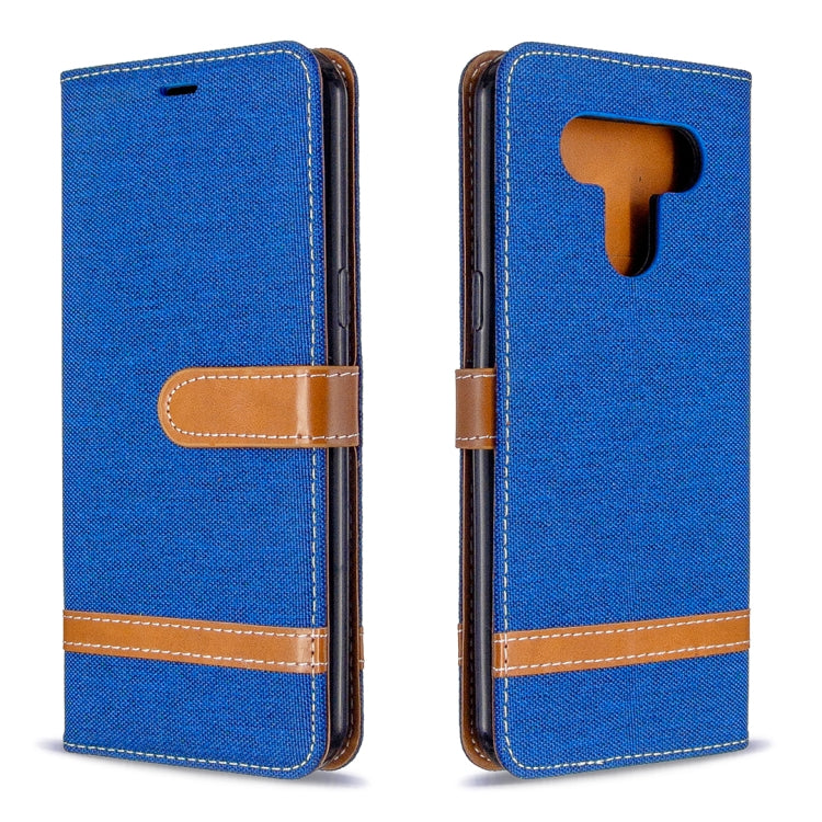 Color Matching Denim Texture Horizontal Flip Leather Case with Holder & Card Slots & Wallet & Lanyard, For LG K51, For Sony Xperia L4