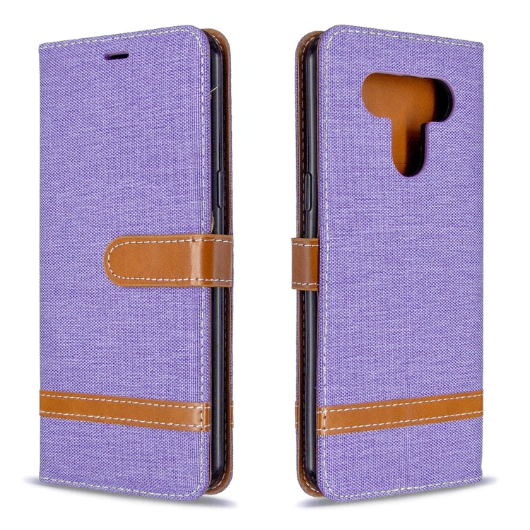 Color Matching Denim Texture Horizontal Flip Leather Case with Holder & Card Slots & Wallet & Lanyard, For LG K51, For Sony Xperia L4