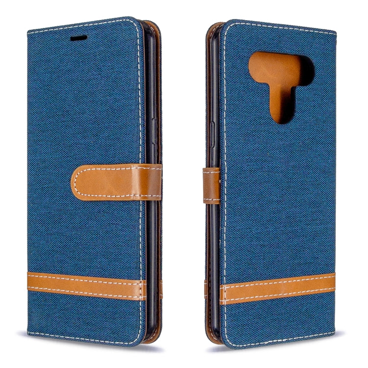 Color Matching Denim Texture Horizontal Flip Leather Case with Holder & Card Slots & Wallet & Lanyard, For LG K51, For Sony Xperia L4