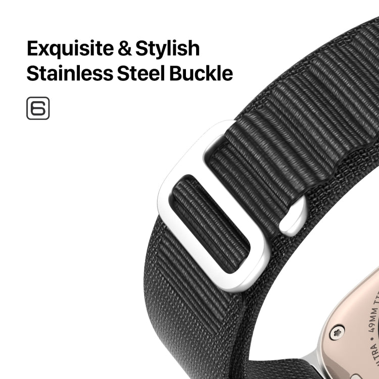 DUX DUCIS GS Series Nylon Loop Watch Band, For Apple Watch Ultra 49mm, For Apple Watch SE 2023 44mm, For Apple Watch SE 2023 40mm, For Apple Watch Ultra 2 49mm, For Apple Watch SE 2022 40mm, For Apple Watch Series 9 45mm, For Apple Watch Series 9 41mm