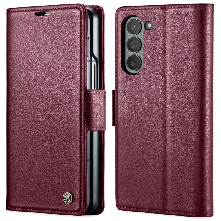CaseMe 023 Butterfly Buckle Litchi Texture RFID Anti-theft Leather Phone Case, For Samsung Galaxy Z Flip6 / Flip7 FE, For Samsung Galaxy Z Fold6 5G, For Samsung Galaxy Z Fold5, For Samsung Galaxy Z Flip5