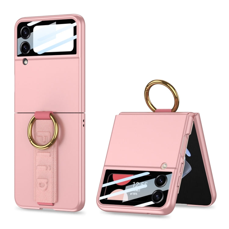 GKK Integrated Ultrathin Shockproof Phone Case with Ring Wrist Strap, For Galaxy Z Flip8 5G, For Samsung Galaxy Z Flip7 5G, For Samsung Galaxy Z Flip6, For Samsung Galaxy Z Flip5, For Samsung Galaxy Z Flip4 5G