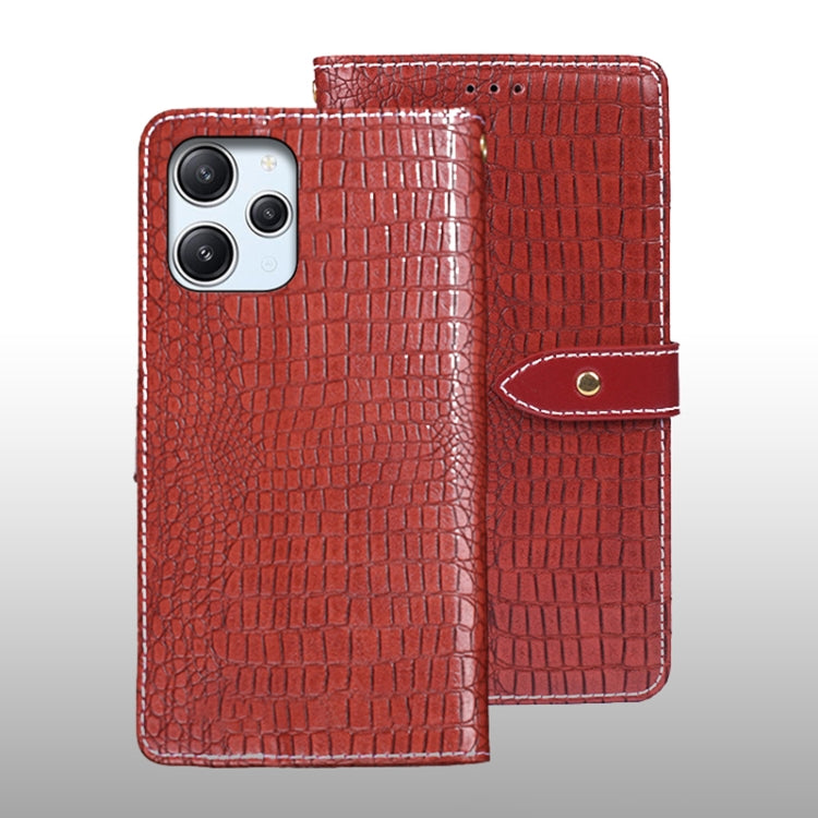 idewei Crocodile Texture Leather Phone Case, For Xiaomi Redmi Note 13 Pro+ 5G, For Xiaomi Redmi Note 13 Pro 5G, For Xiaomi Redmi 12 4G, For Xiaomi Poco F5 5G, For Xiaomi Poco F5 Pro 5G, For Xiaomi Redmi Note 12S, For Xiaomi Redmi Note 12 4G Global