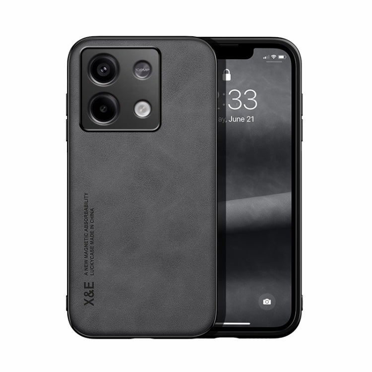 Skin Feel Magnetic Leather Back Phone Case, For Xiaomi 14 Pro, For Xiaomi 14, For Xiaomi Redmi Note 13 5G, For Xiaomi Redmi Note 13 Pro+ 5G, For Xiaomi Redmi Note 13 Pro 5G, For Xiaomi Redmi K60 Ultra