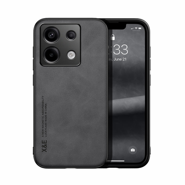Skin Feel Magnetic Leather Back Phone Case, For Xiaomi 14 Pro, For Xiaomi 14, For Xiaomi Redmi Note 13 5G, For Xiaomi Redmi Note 13 Pro+ 5G, For Xiaomi Redmi Note 13 Pro 5G, For Xiaomi Redmi K60 Ultra